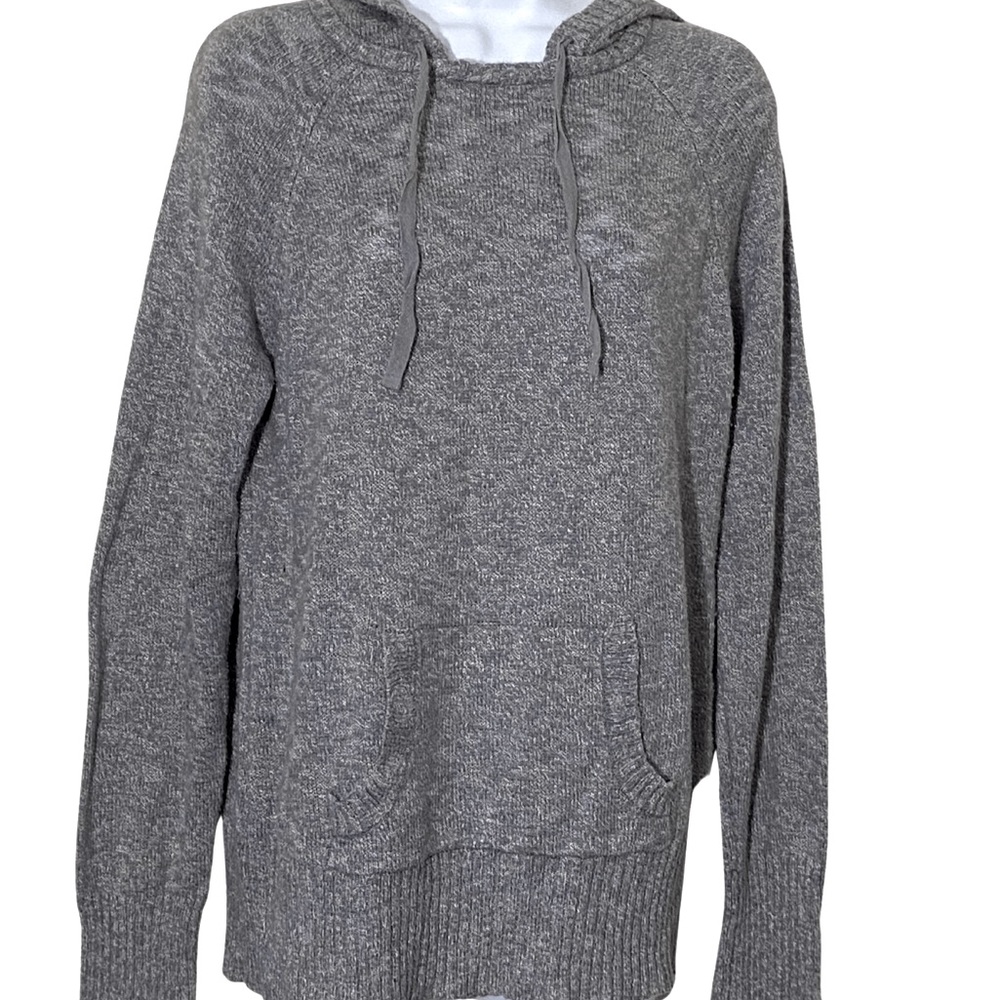 PULLOVER HOODIE SWEATER STREETWEAR Skater Soft Knit Kangaroo Pocket Gray JRs XXL
